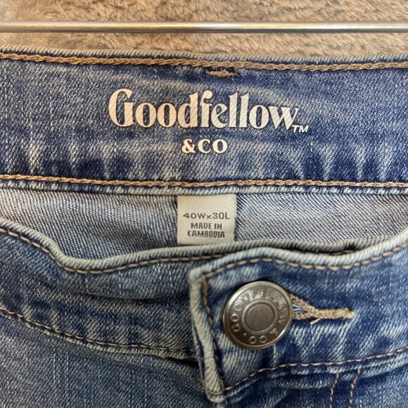 Goodfellow Men True Temp 365 Tech Classic Preppy Athletic Fit Denim Jean 40x30 - Picture 7 of 11